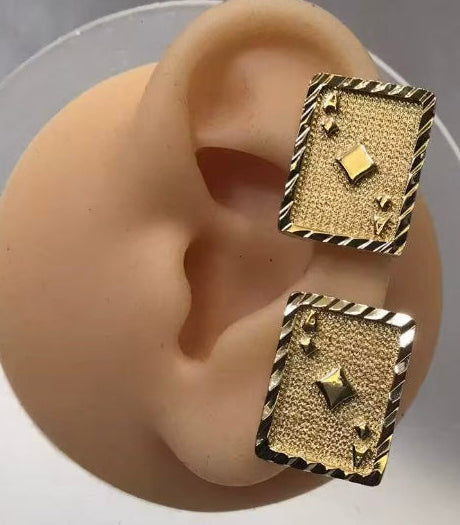ace of spades earrings