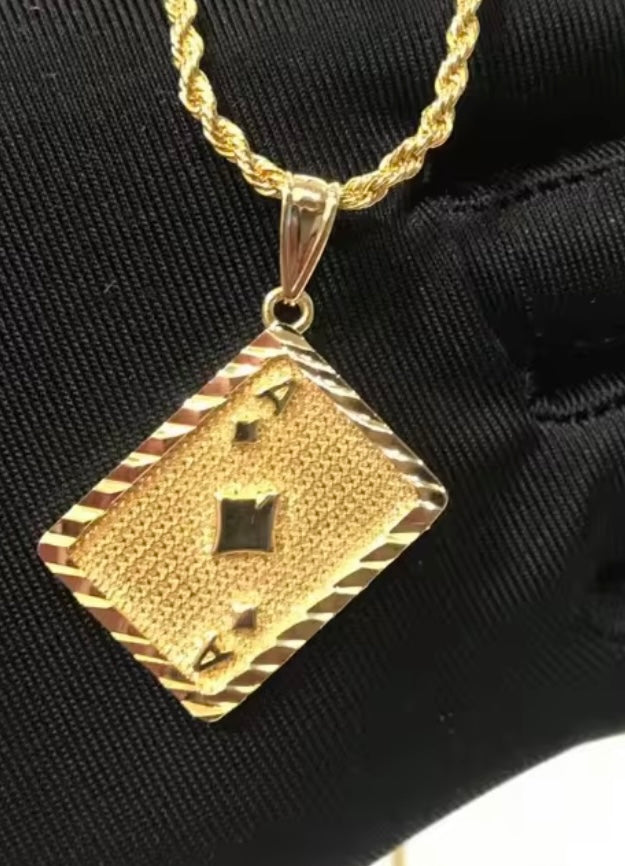 Ace of spades necklace
