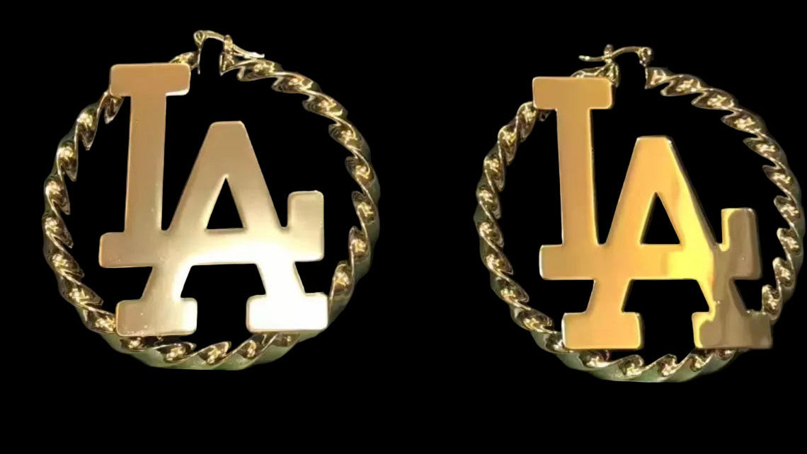LA gold hoops