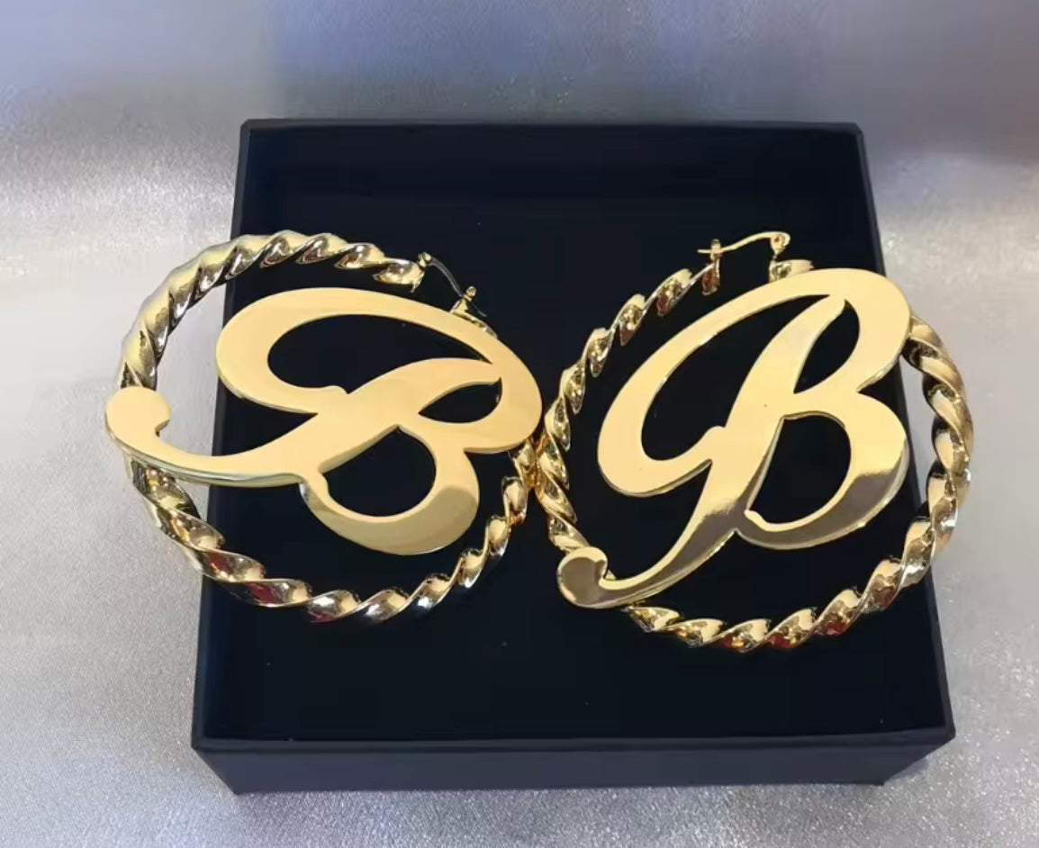 Custom letter hoops (PRE ORDER)