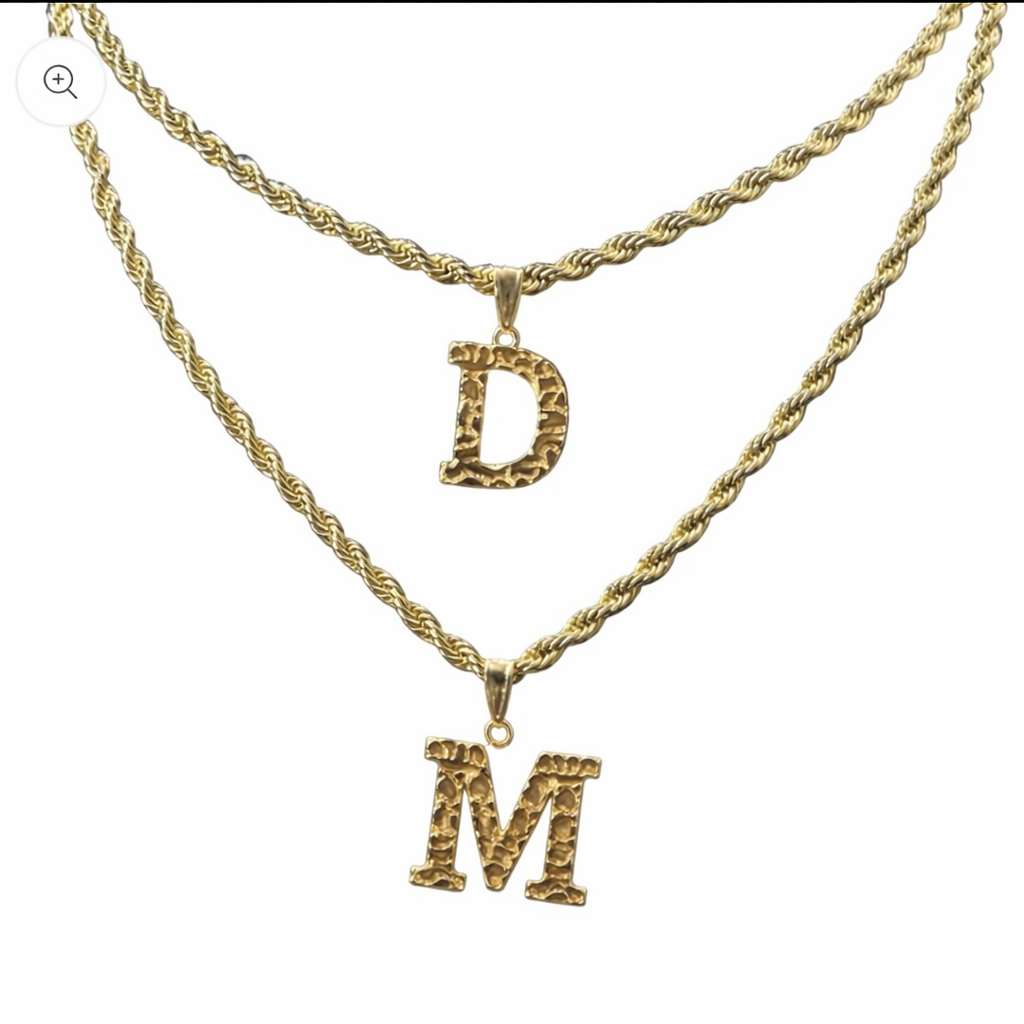 Initial neckalce rope