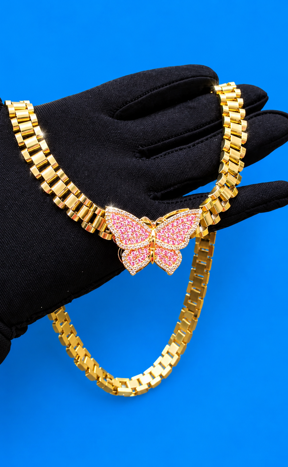 Butterfly Rolex necklace