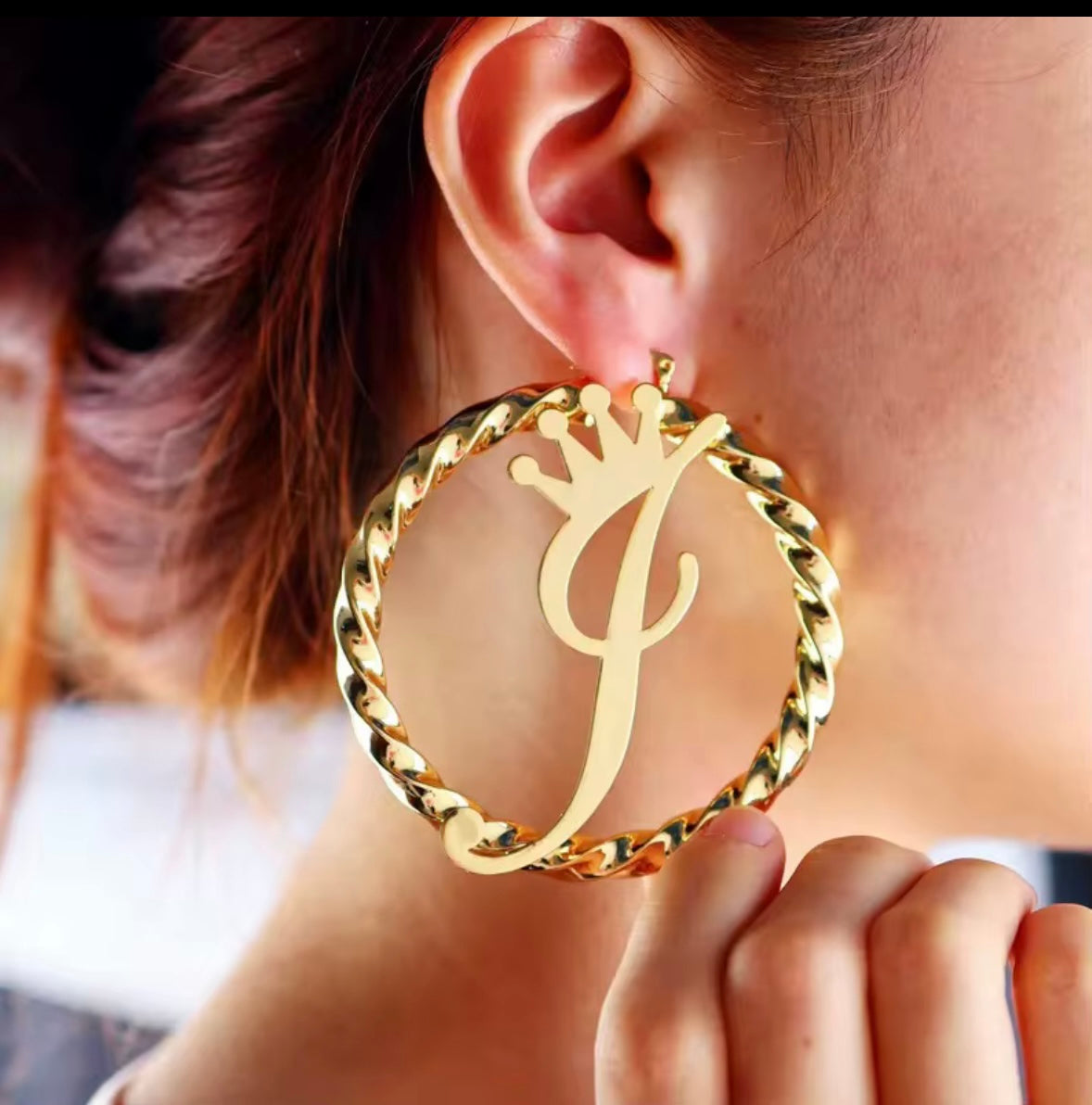 Custom letter HOOPS with crown