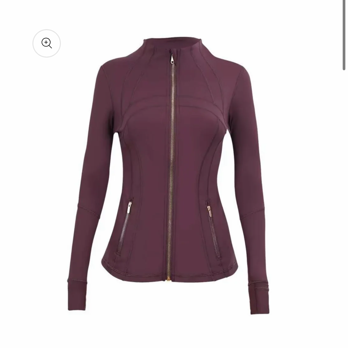 Dark Purple 
Sculpt Zip Jacket
