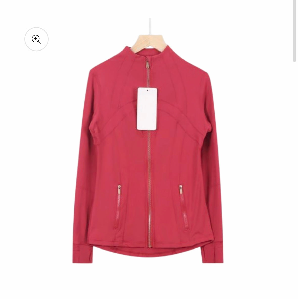 Cherry RED 
Sculpt Zip Jacket