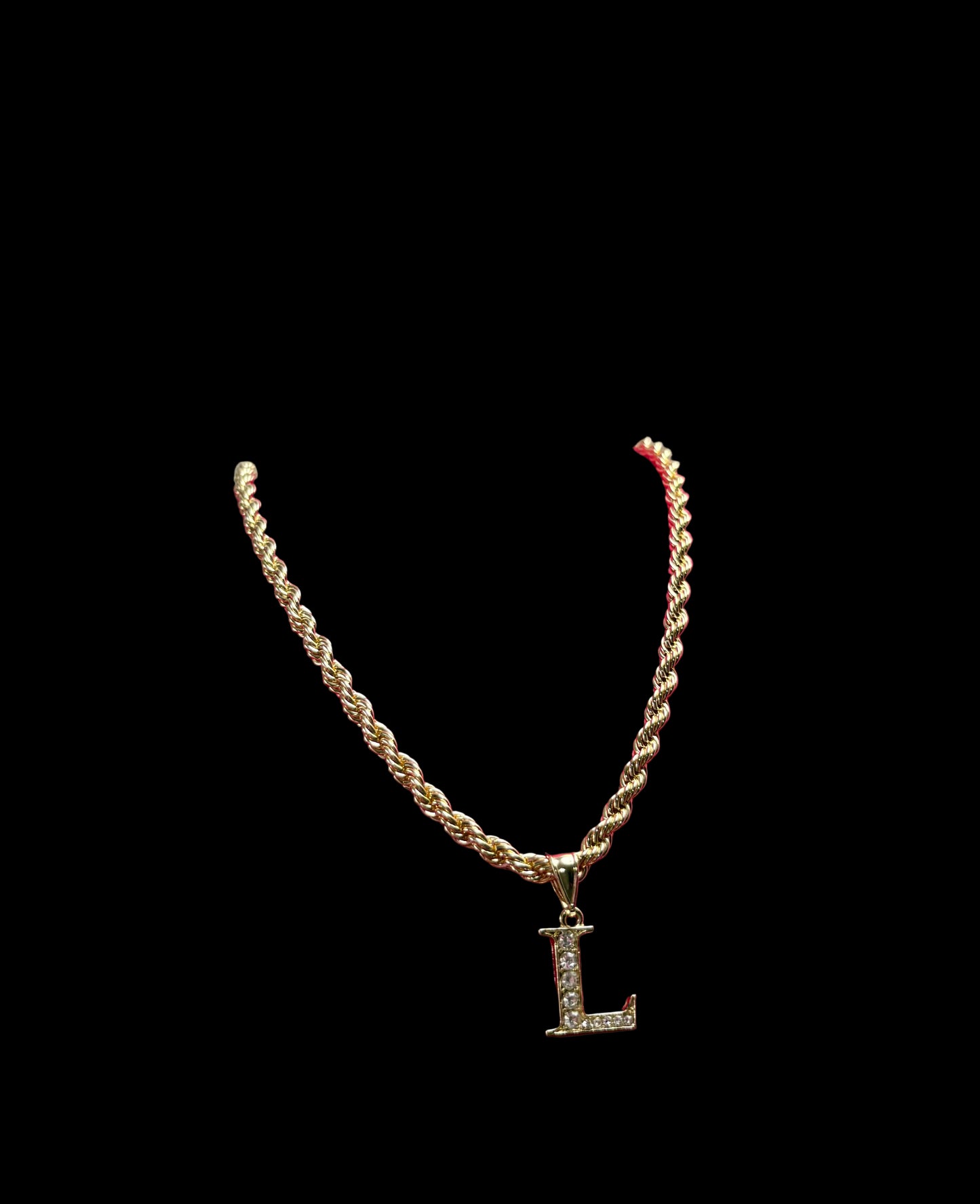 Initial neckalce rope