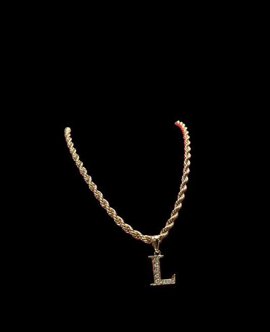 Initial neckalce rope
