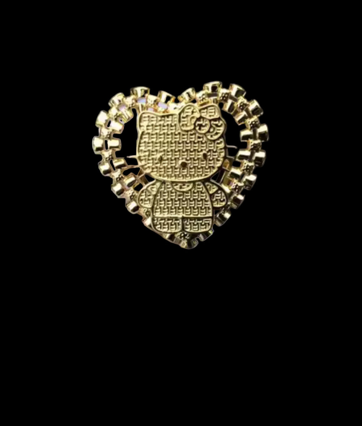 Hello kitty nugget ring