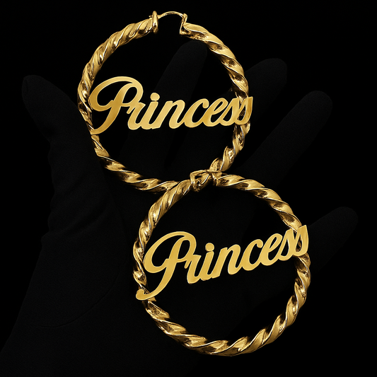 Custom name hoops (PRE ORDER)