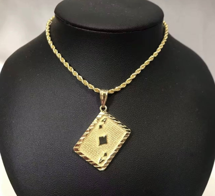 Ace of spades necklace