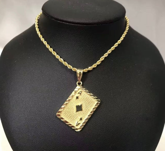 Ace of spades necklace