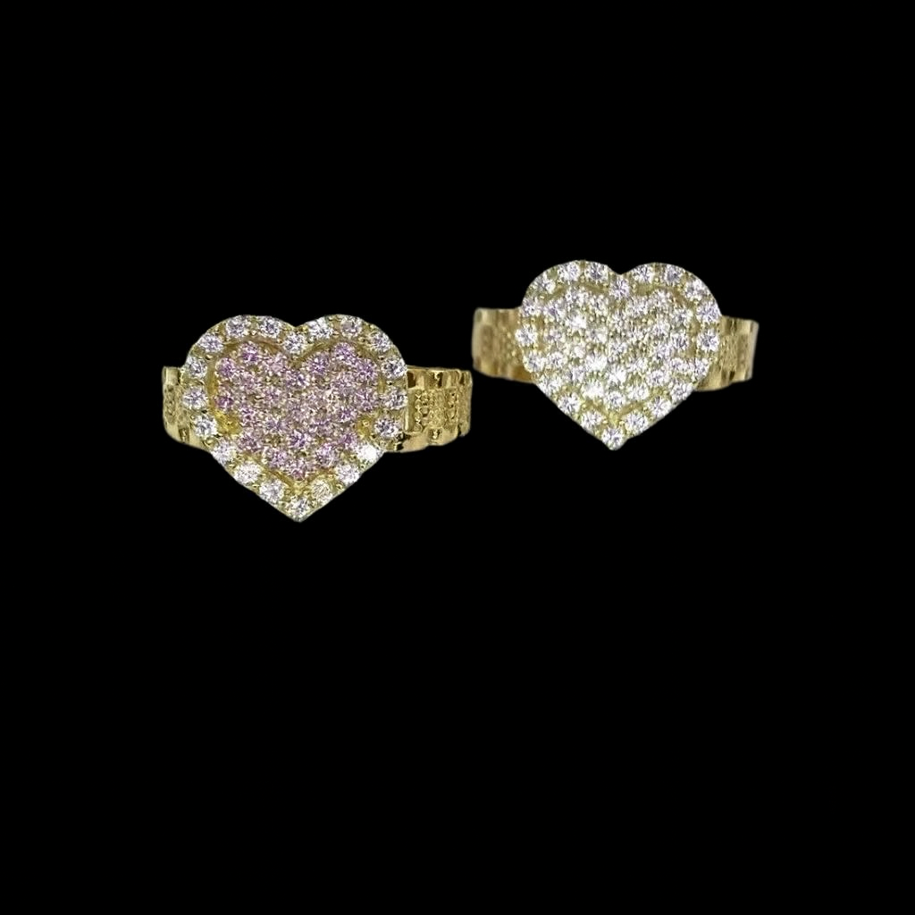 diamond heart ring