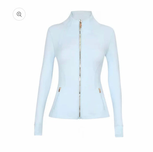 Powder Blue 
Sculpt Zip Jacket