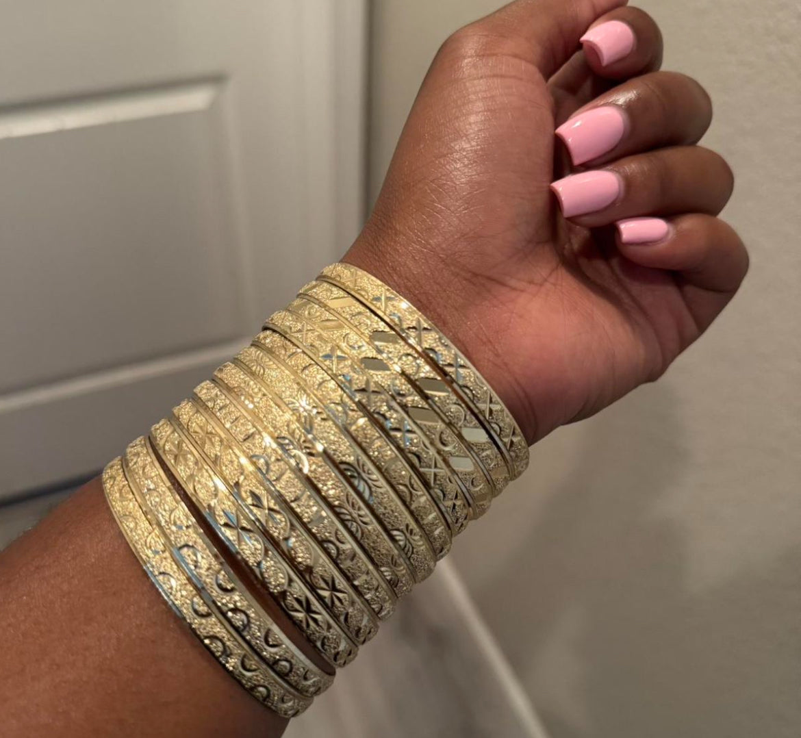 12 pack Gold bangles
