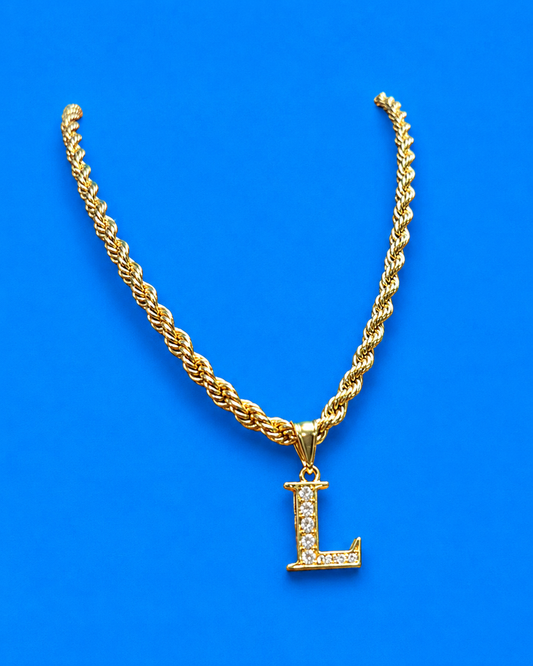 Initial neckalce rope