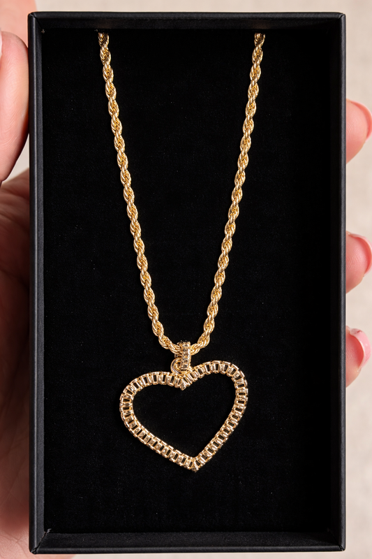 Heart rope chain