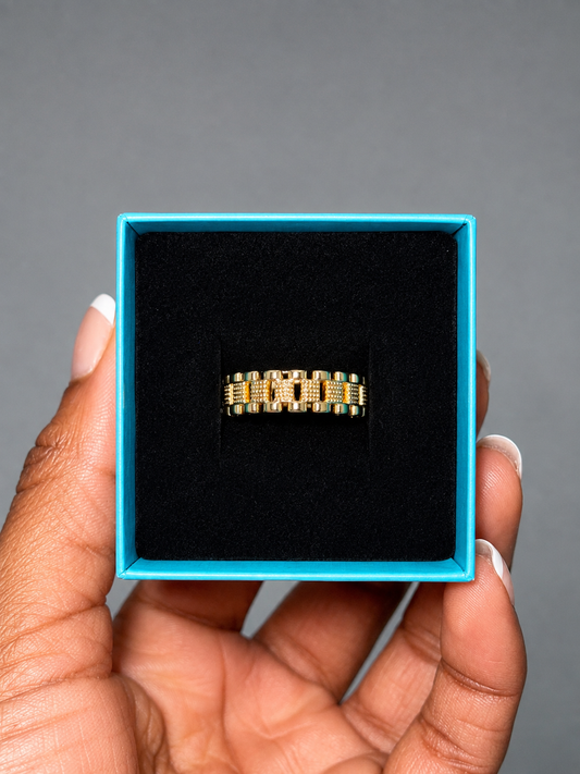 Rolex rubber band ring