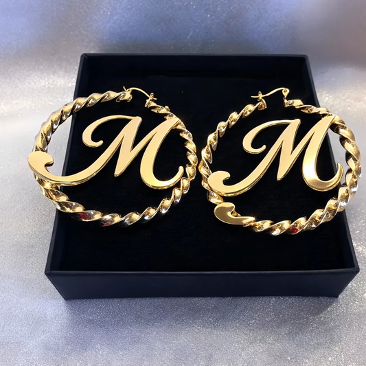 Custom letter hoops (PRE ORDER)