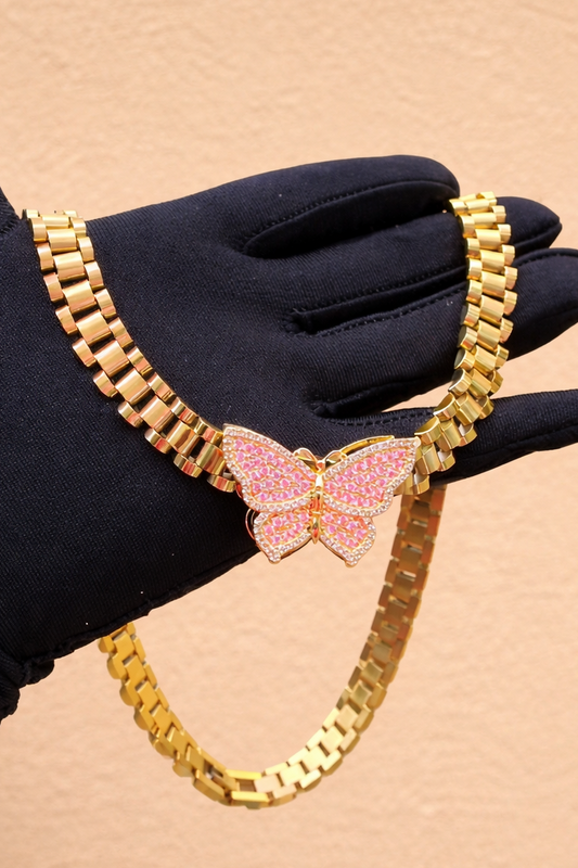 Butterfly Rolex necklace