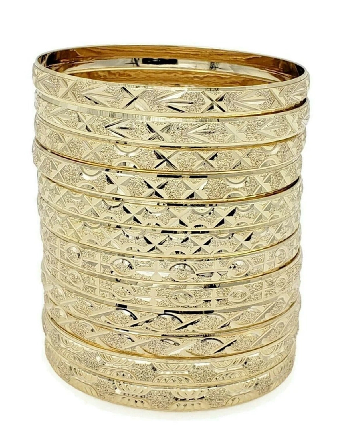 12 pack Gold bangles